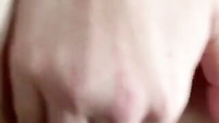 Creampie in the bathroom while people are at home (intense o