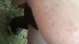Wife Plays with herself Whilsucks Hubby’s Cock at Cemetery on a Dirty Bench