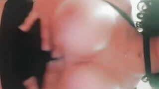Snapchat Slut Oils Tits and Plays with them