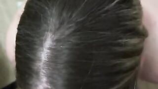 Mom with Glasses Give Blowjob