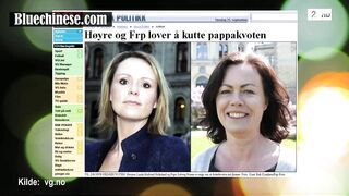 Norwegian TV hostess gets help milking her tits