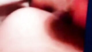 Fucking herself with a dildo