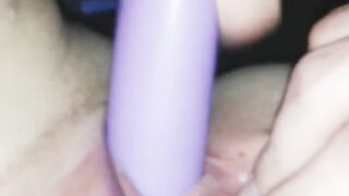 My Boyfriends makes me Squirm using Huge Dildo