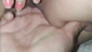 Slut fingering (4 fingers inside)