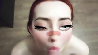Сartoon girl sucks cock sweetly