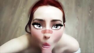 Сartoon girl sucks cock sweetly