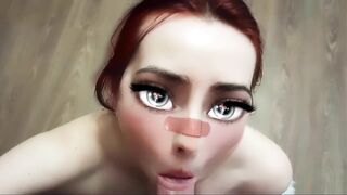 Сartoon girl sucks cock sweetly