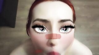 Сartoon girl sucks cock sweetly