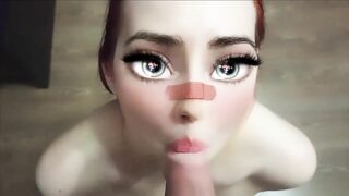 Сartoon girl sucks cock sweetly