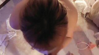 ＃２ / ディルドオナニーの後はちんこと生SEXで絶頂.ASMR