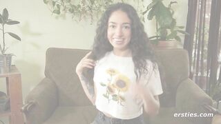 Cutie Alex Plays With Her Shaved Pussy