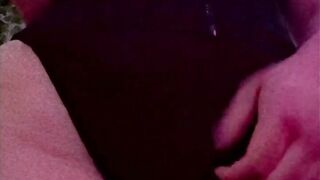 Thick trans playing with girl dick