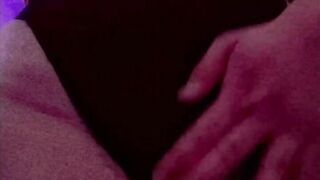 Thick trans playing with girl dick