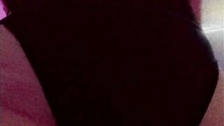 Thick trans playing with girl dick