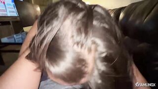 Thick asian teen fucks and sucks her stepdad
