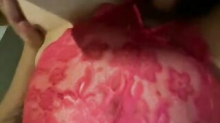 Riding my big king dildo