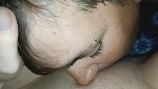 Daddy eating his little slut