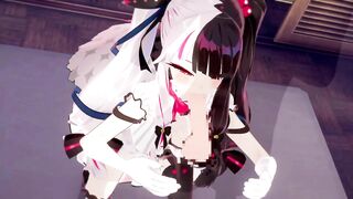 Rena at night just has flirting sex
