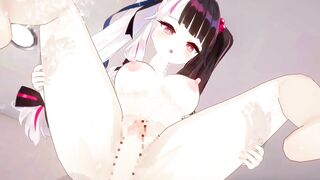 Rena at night just has flirting sex