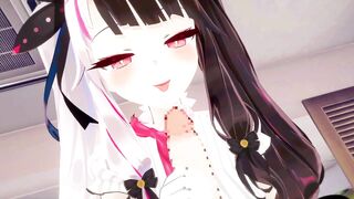 Rena at night just has flirting sex