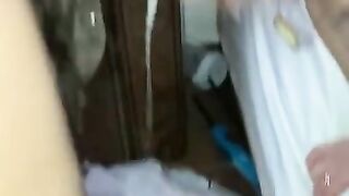 Teen gives bbc super sloppy head