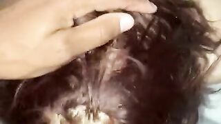 Teen gives bbc super sloppy head
