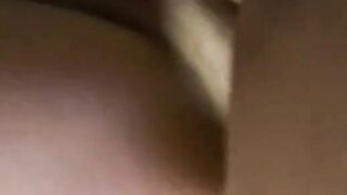 Daddy fucks me bareback and dripping pussy from cream pie