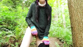 Nerdy Faery Does a Standing Piss