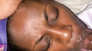 Fucking her face til I nut