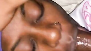 Fucking her face til I nut