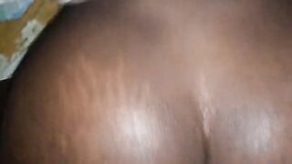 My gilrfriend let me cum on her ass