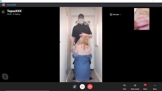 HOT Mature MILF Blows & Shags Pizza Man, While on Skype Call to hubby!  British Amateur Cuckold x