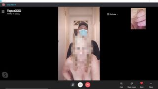 HOT Mature MILF Blows & Shags Pizza Man, While on Skype Call to hubby!  British Amateur Cuckold x