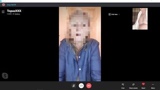 HOT Mature MILF Blows & Shags Pizza Man, While on Skype Call to hubby!  British Amateur Cuckold x