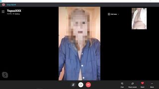 HOT Mature MILF Blows & Shags Pizza Man, While on Skype Call to hubby!  British Amateur Cuckold x