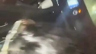 Cute Ebony gives me head in the car