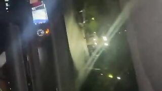 Cute Ebony gives me head in the car