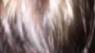 Pregnant Girlfriend gives blowjob