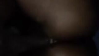 Hot Ebony riding big dick