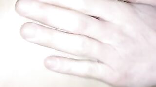 Breastfeeding husband covered in milk