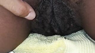 Perfect Hairy Black Teen Ass and Pussy