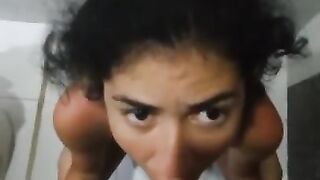 Step sis giving a blowjob after the beach part 2