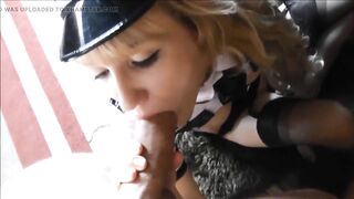 Footjob from air-captain girl