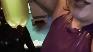 Male Slave in Latex and Heavy Bondage gets HUMILIATED by BBW FEMDOM Nova Starlust