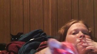 Smoking and dildo fucking myself????????