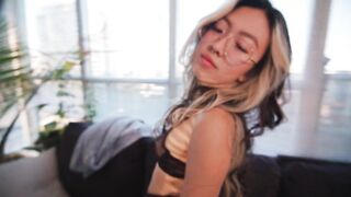 Small Asian teen lets me have her way with her and then cum all over her back - Themindoftommy