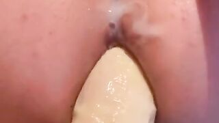 Pegging his ass hard