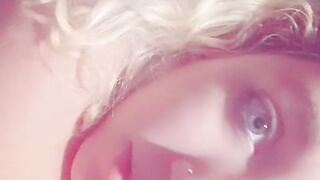 Horny little kitten wakes you up with her moans