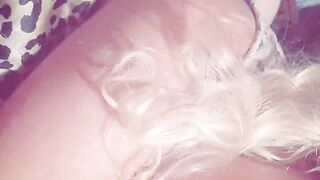 Horny little kitten wakes you up with her moans