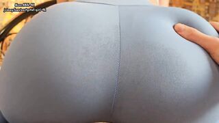 This Thicc Ass Ate Dick Whole. POV Leggings Down Cream Overflow